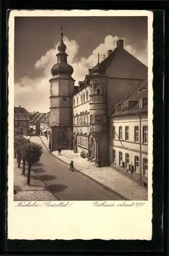 AK Mücheln / Geiseltal, Sicht zum Rathaus