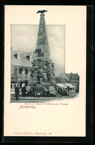AK Norderney, Denkmal Kaiser Wilhelm des Grossen