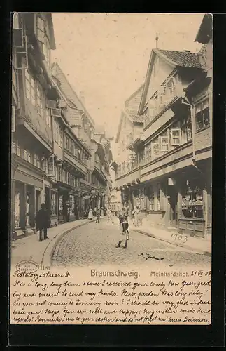 AK Braunschweig, Meinhardshof, Strassenpartie