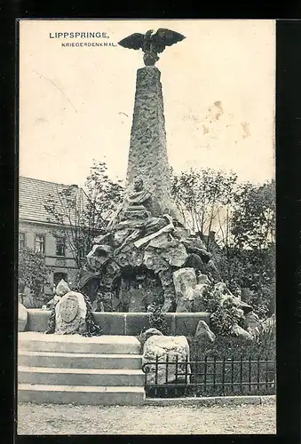 AK Lippspringe, Das Kriegerdenkmal