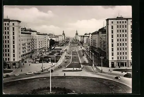 AK Berlin, Ostansicht der Stalinallee