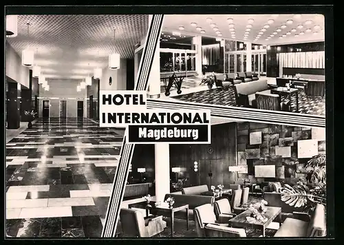 AK Magdeburg, Interhotel International - Flur, Gasträume