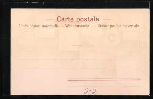 AK Schweiz, alte Telegraphen-Briefmarken, Wappen