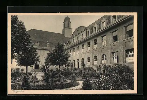 AK Speyer, Mutterhaus des Instituts der Armen Schulschwestern, Vorgarten