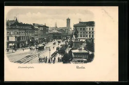 AK Berlin, Der Alexanderplatz aus der Vogelschau