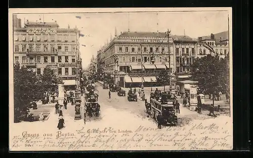 AK Berlin, Friedrichstrasse Ecke Unter den Linden