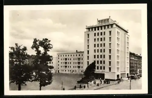 AK Berlin-Friedrichshain, Hochhaus Weberwiese