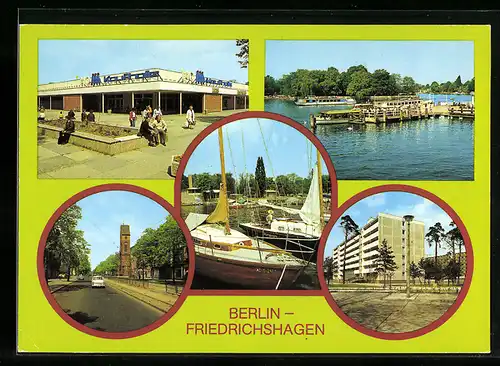 AK Berlin-Friedrichshagen, Kaufhalle Bölschestrasse