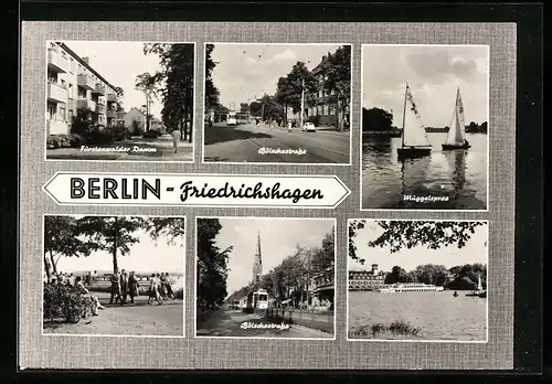 AK Berlin-Friedrichshagen, Bölschestrasse, Fürstenwalder Damm