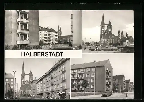 AK Halberstadt, Lindenweg, Clara-Zetkin-Ring