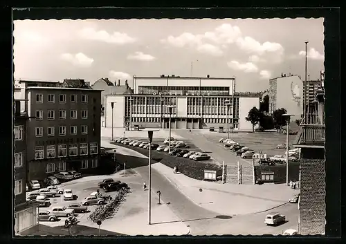 AK Kiel, Ostseehalle mit Umgebung aus der Vogelschau