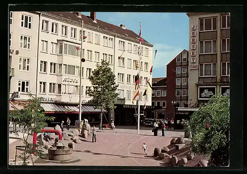 AK Kiel, Alter Markt mit Ladengeschäften