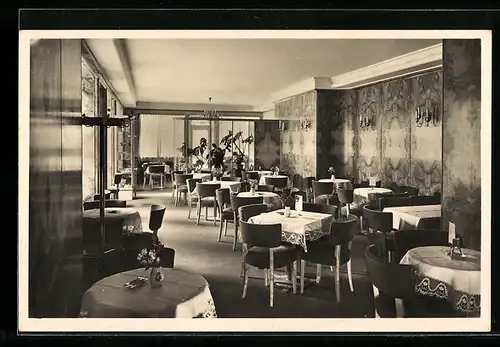 AK Konstanz, Adler-Konditorei-Cafe, Innenansicht