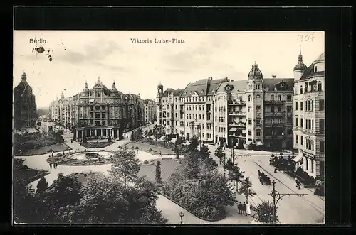 AK Berlin-Schöneberg, Viktoria Luise-Platz mit Blick in die Winterfeldtstrasse