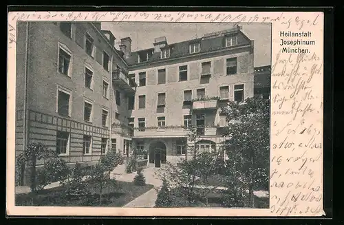 AK München, Heilanstalt Josephinum, Schönfelderstrasse 16-20