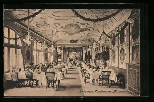 AK München, Restaurant Künstlerhaus