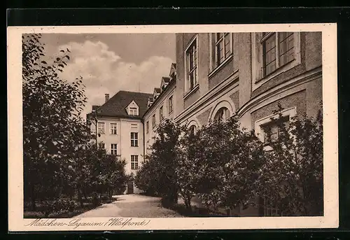 AK München-Nymphenburg, Institut St. Maria der Englischen Fräulein, Lyzeum, Höhere Mädchenschule