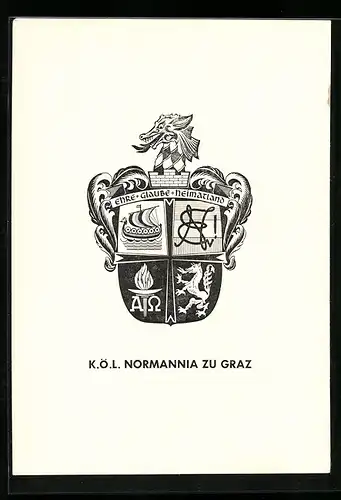 AK Graz, Studentenwappen der K. Ö. L. Normannia