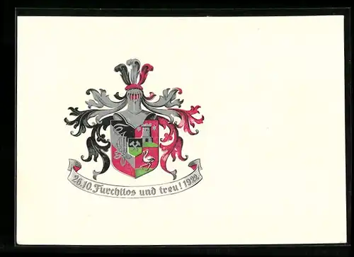 AK Leoben, Studentenwappen der Kath.-öst.-Stud.-Verbindung Glückauf