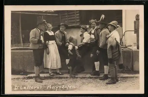 AK Mayrhofen, D`Latterer, Volkstanzgruppe