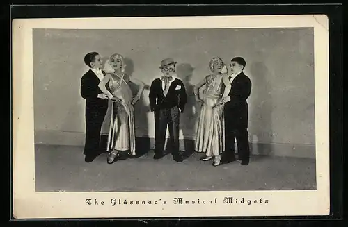 AK The Glässners Musical Midgets, Liliputaner
