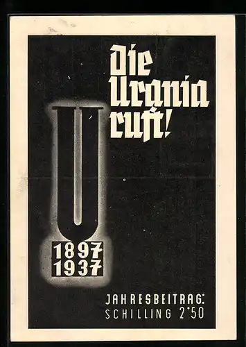 AK Wien, Postwertzeichen-Ausstellung 1936, Wiener Urania