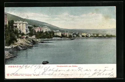AK Abbazia, Hauptansicht von Süden