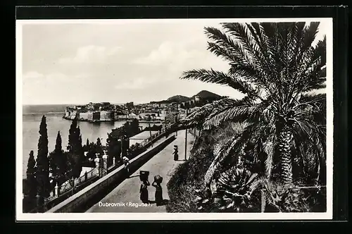 AK Dubrovnik, Ein Weg führt am Meer entlang