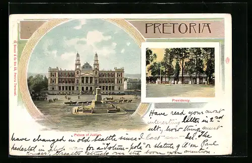 Lithographie Pretoria, Palace of Justice, Presidency