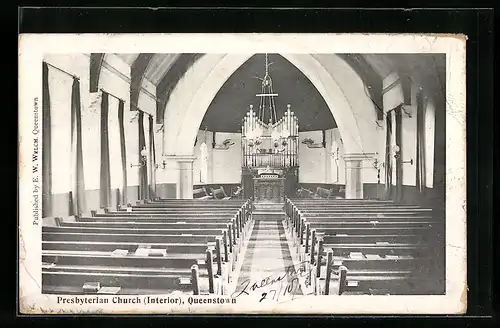 AK Queenstown, Presbyterian Church, Interior