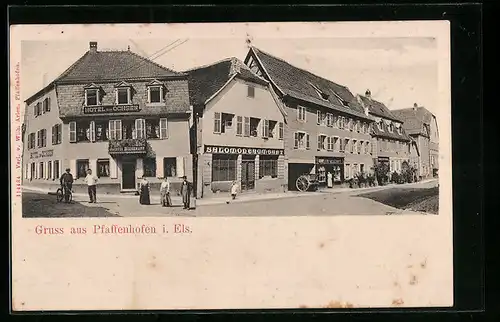 AK Pfaffenhofen i. Els., Hotel zum Ochsen