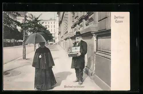 AK Berlin, Verkäufer von Wachsstreichhölzern