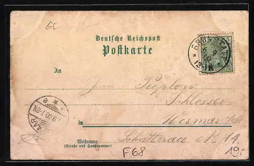 Lithographie Didenheim, Kirche, Kapelle, Ortsansicht