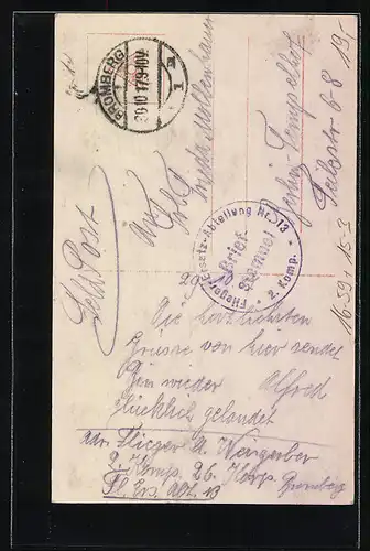 AK Sanke Nr. 5003 /1: Flieger`s Abschied von der Geliebten