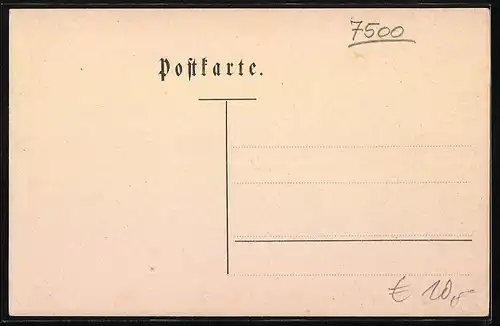 Künstler-AK Karlsruhe, Einjähriges U II 6, Bollenkonferenz, Absolvia 1907