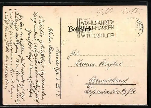 Künstler-AK Karlsruhe, Abitur 1932, Absolvia