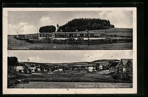 AK Dittmannsdorf b. Sayda, Rad-Lager, Teilansicht