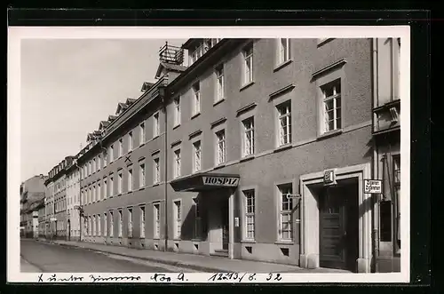 AK Karlsruhe, Hospiz Zum Herzog Berthold, Adlerstrasse 23