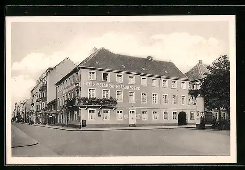 AK Karlsruhe am Rhein, Hotel Braunes Eck