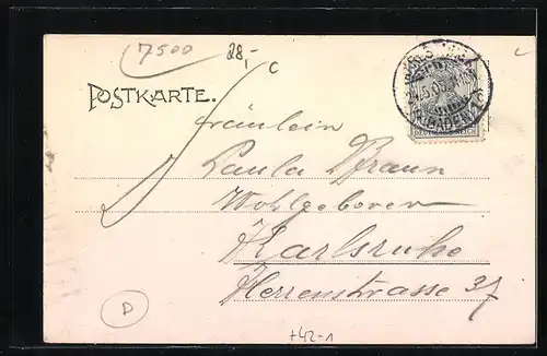 AK Karlsruhe, Gasthaus Schützenhaus