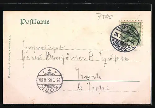 AK Karlsruhe i. B., Hotel-Restaurant Nowack