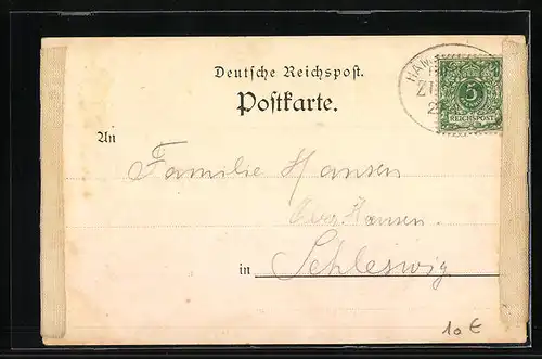 AK Hamburg-Neustadt, Gastraum im Cafe Nowak