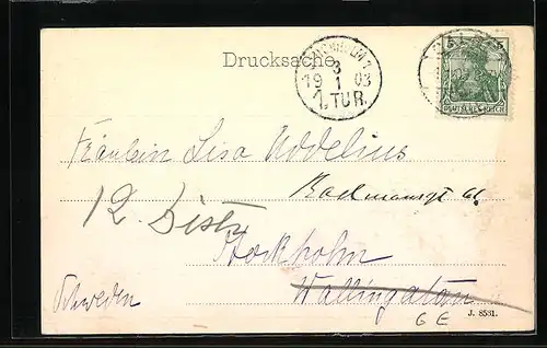 AK Calbe a. Saale, Häuser am Wehr am Saaleufer