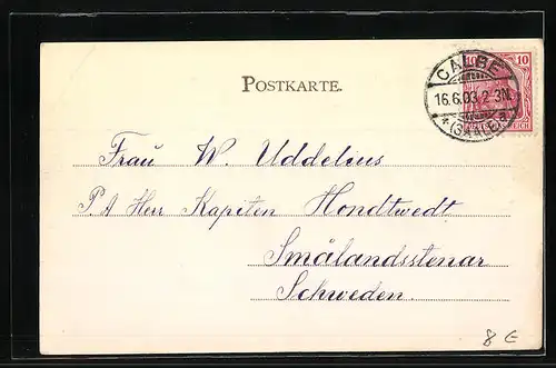 AK Calbe an Saale, Totalansicht mit Blick zur Kirche