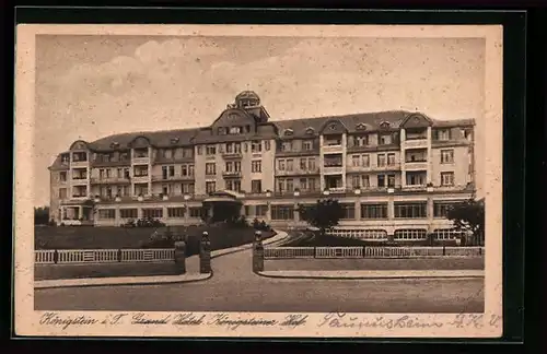 AK Königstein im Taunus, vor dem Grand Hotel Königsteiner Hof