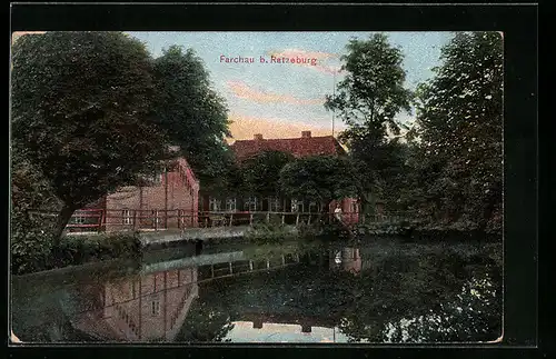 AK Farchau bei Ratzeburg, Uferanlagen am Gutshof