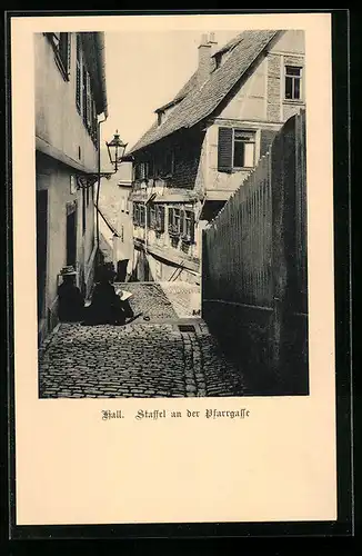 AK Hall, Staffel in der Pfarrgasse
