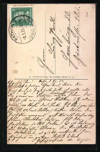 AK Rathen an der Elbe, Blick auf Villa Martha