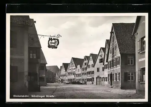 AK Dinkelsbühl, Blick in die Nördlinger Strasse