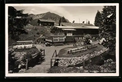 AK Schliersee, vor der Wurzhütte am Spitzingsee
